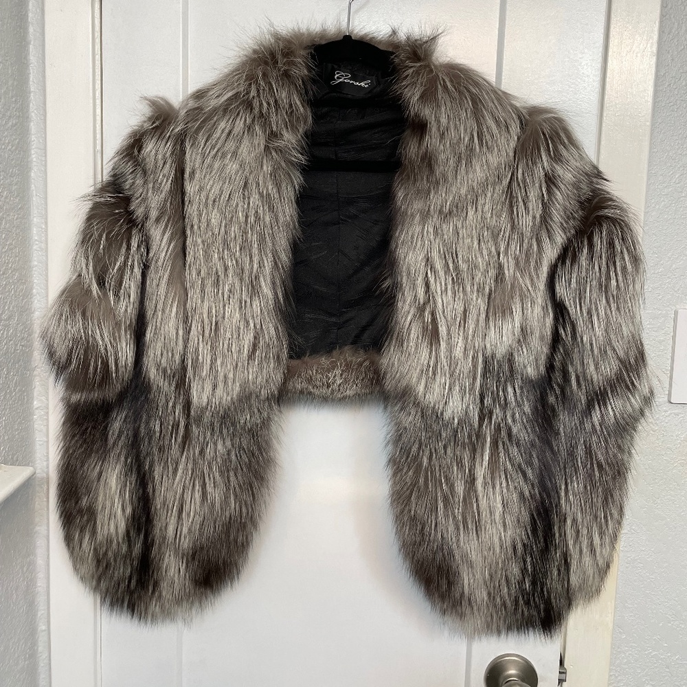 COPY - Gorski Silver Fox Fur Wrap